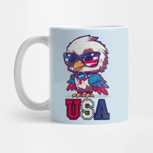 Cute Patriotic Eagle Embodying American USA Pride Mug